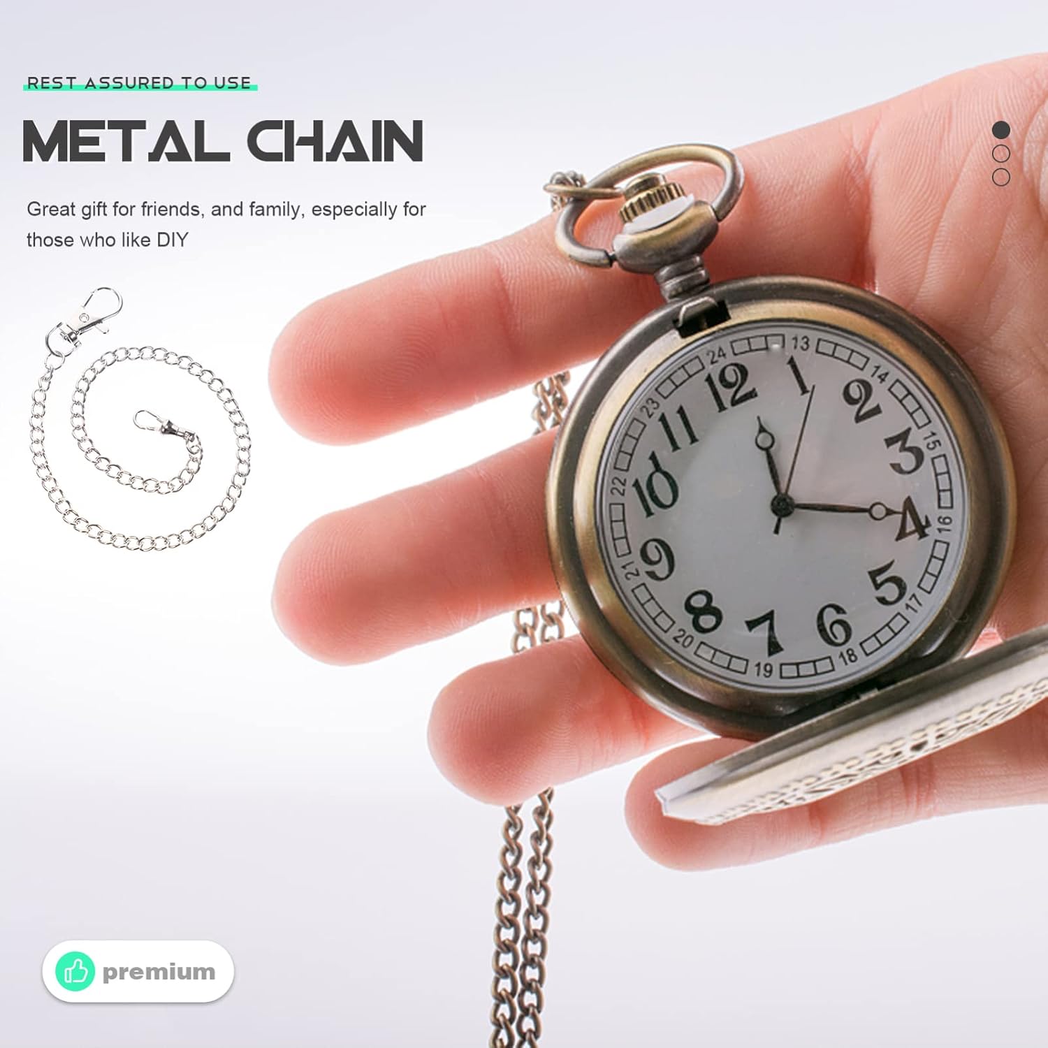 5pcs Pocket Watch Chain Fob Token Pant Chains Wallet Plush Poster Men Suit Chain Watches Suit Vest Chain Merch Fathers Day Watch Belt Accessories The Chain Metal Silver