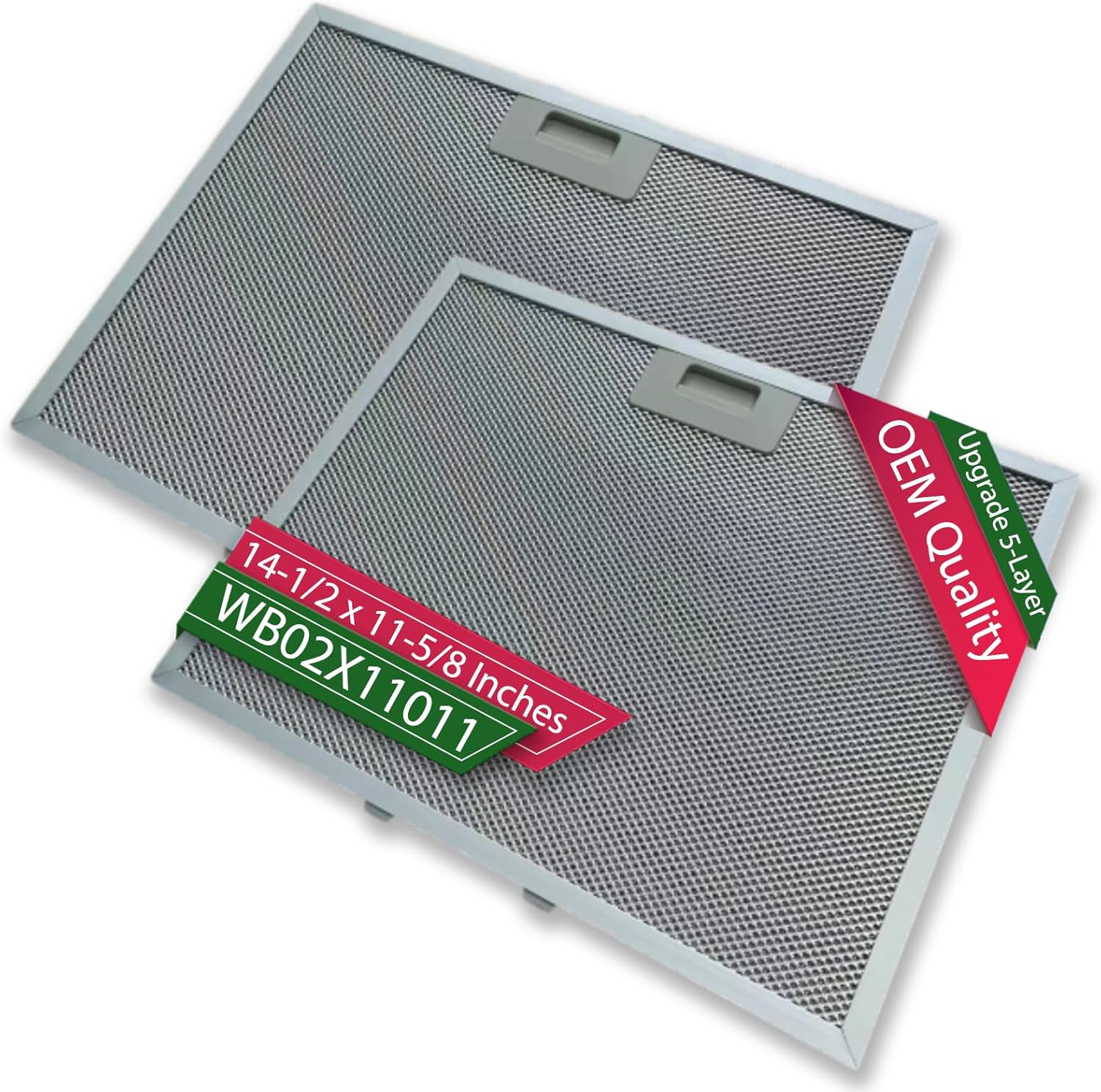 wb02x11011 Part Number Grease Filter Compatible with GE Range Hood(OEM Replacement)