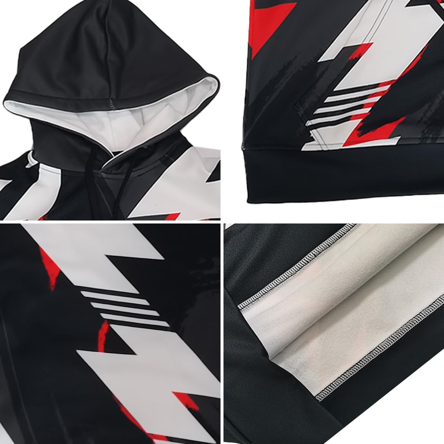 Novelty Money Graphic Hoodies Full Printed Loose Fit Sweatshirt with Pockets