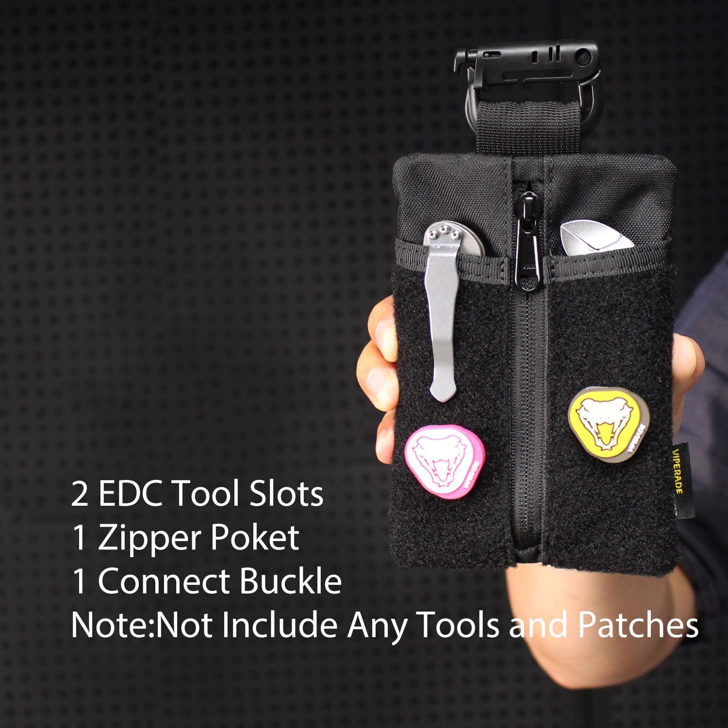 VIPERADE VE23/24/25 EDC Organizer, DIY Patch Pocket Organizer for Men, Multitool Pouch for EDC Gears - Image 4