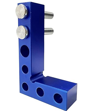 Lkonwee Lkonwee Center Finder Tool 90 Degree Line Gauge Center Positioning Square Aluminum Alloy Woodworking Center Scribe Square Center Scribe Small Square and Marking Center Finder