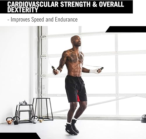 Miniatura 5 de Everlast Cuerdas de salto de plástico Cuerda de velocidad Negro