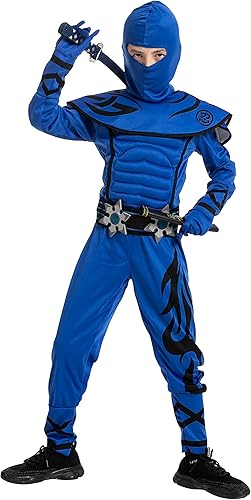 Spooktacular Creations Disfraz de Ninja Kungfu para Halloween para niños