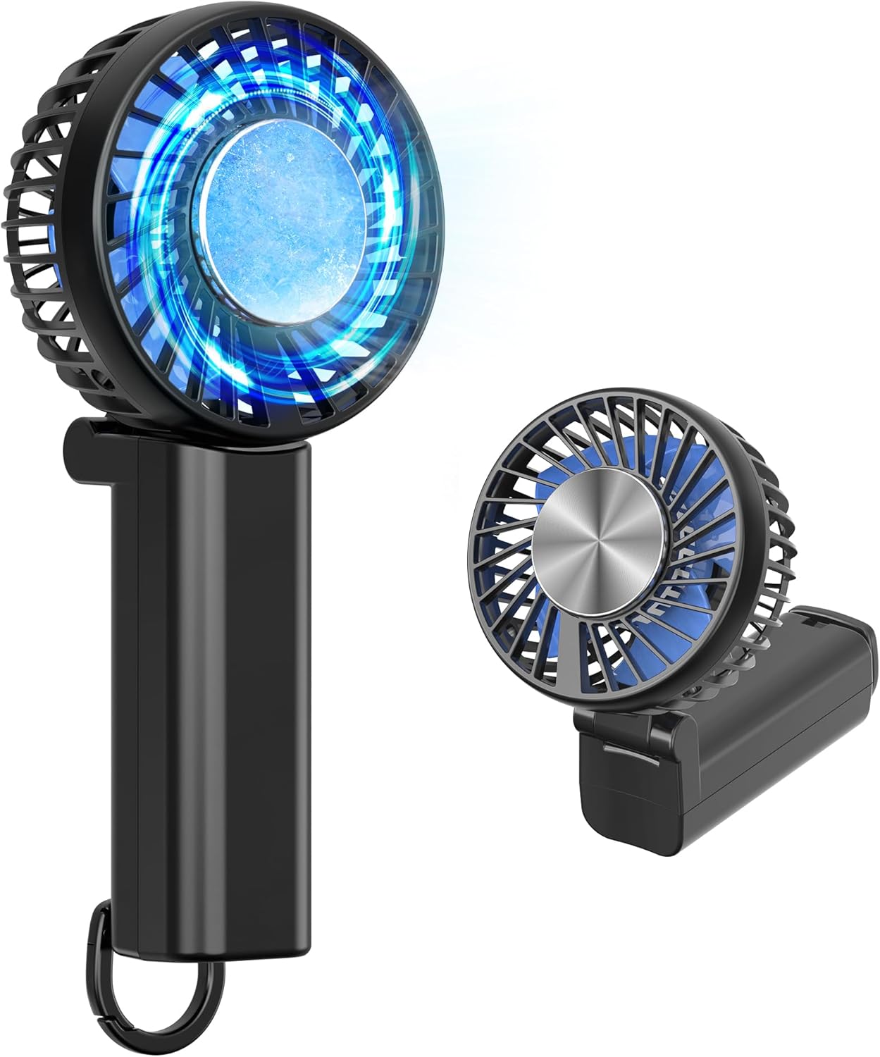 ハンディフアン 超高速暴風 28000RPM【業界最小最軽・瞬間冷却-30℃・15dB極静音】 わずか175ｇ 冷却プレート 最大20H稼働 Type-C充電式 90°角度調整 風量5段階調整可能 手持ち/首掛け/卓上/吊り下げ 4500mAh大容量 熱中症対策 暑さ対策 通勤/通学/スポーツ観戦/車中泊/花火大会/山登り/旅行用 ウルハーバースタイル