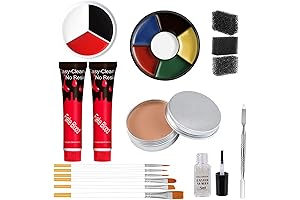 Fake Blood Scar Wax SFX Makeup Kit for Halloween, Wound Modeling Scar...
