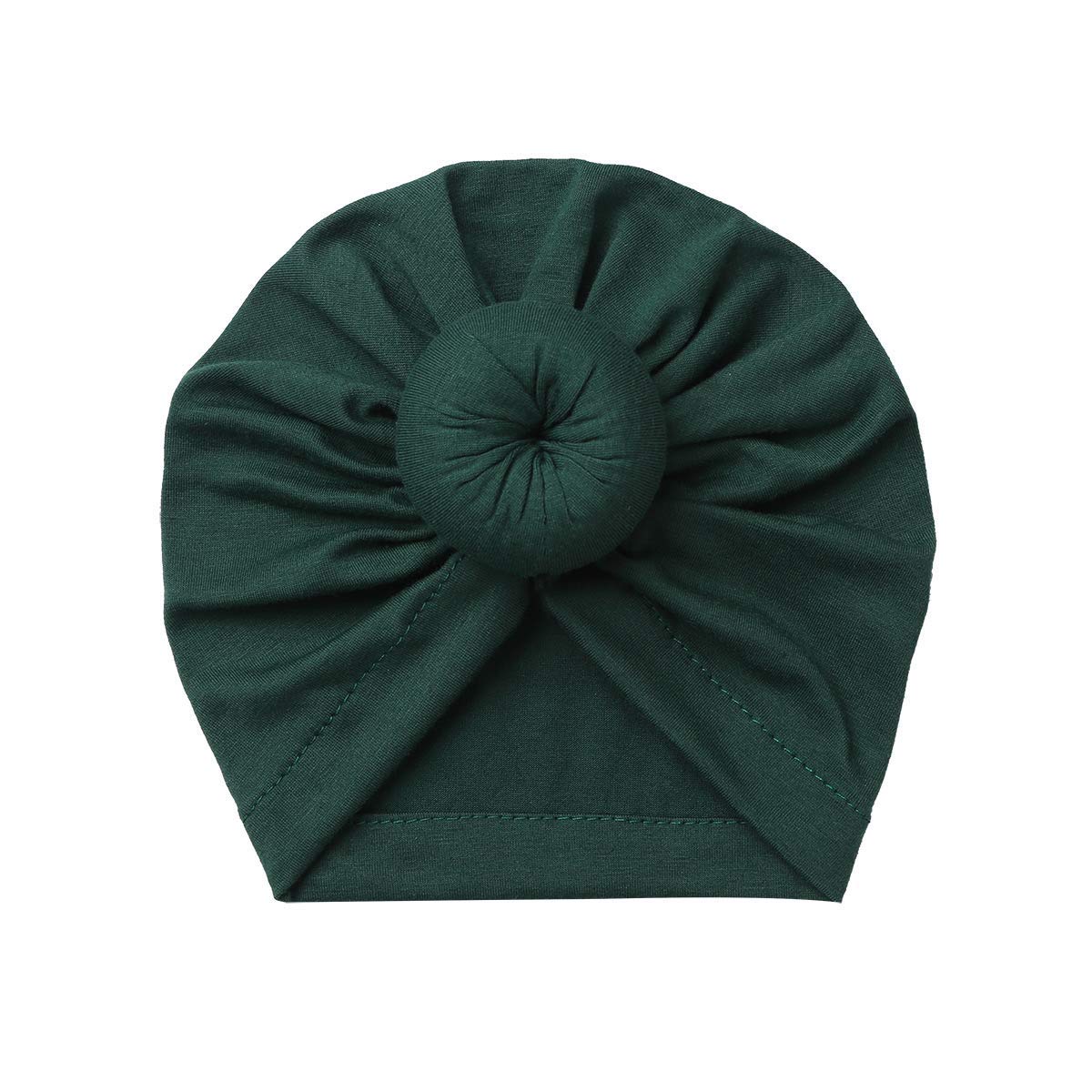 Säuglingsbaby Beanie Knoten Donut Hut Neugeborene Jungen Mädchen Baumwolle Weiche Turban Bogen Kaninchenohren Mütze Krankenhaus Kopf Wrap (Color : E Doughnut, Size : One Size)