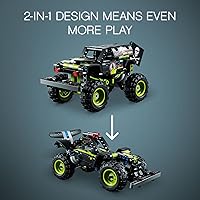 Vista 7 de LEGO Technic Monster Jam Grave Digger 42118 Set – Juguete de camión a buggy todoterreno, motor de retroceso, conjunto de juego de construcción