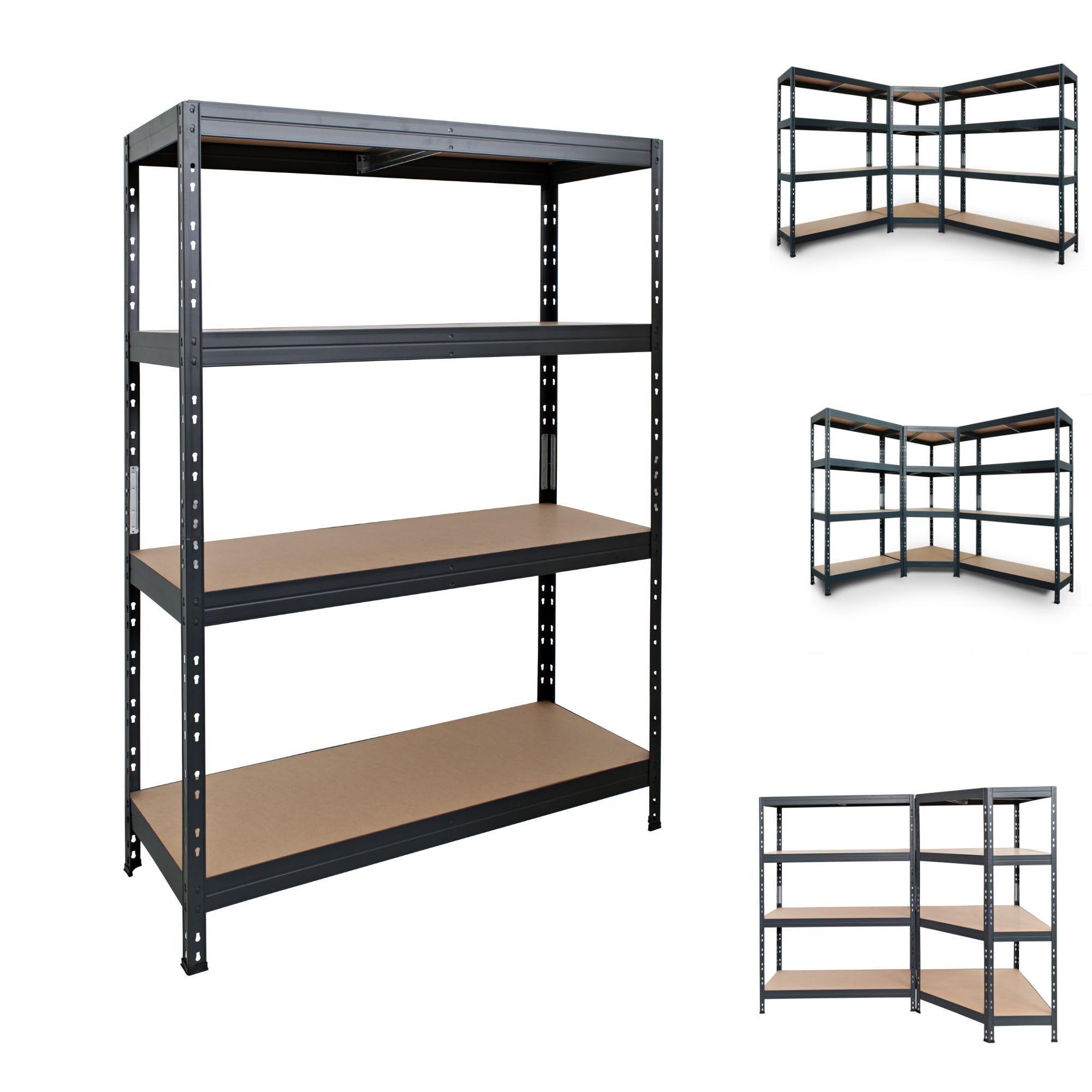 Versatile Combinable Shelving Collection 48in.W, Height 71 in, Width 48 in, Depth 18 in, Model# TR18S402KHGDD8US0