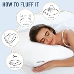 Oreillers Hôtel de luxe pour dormir 4 Pack, oreillers de lit Taille standard Ensemble de 4,Remplissage alternatif en bas,Pilons pour le dos, l'estomac ou les couches latérales