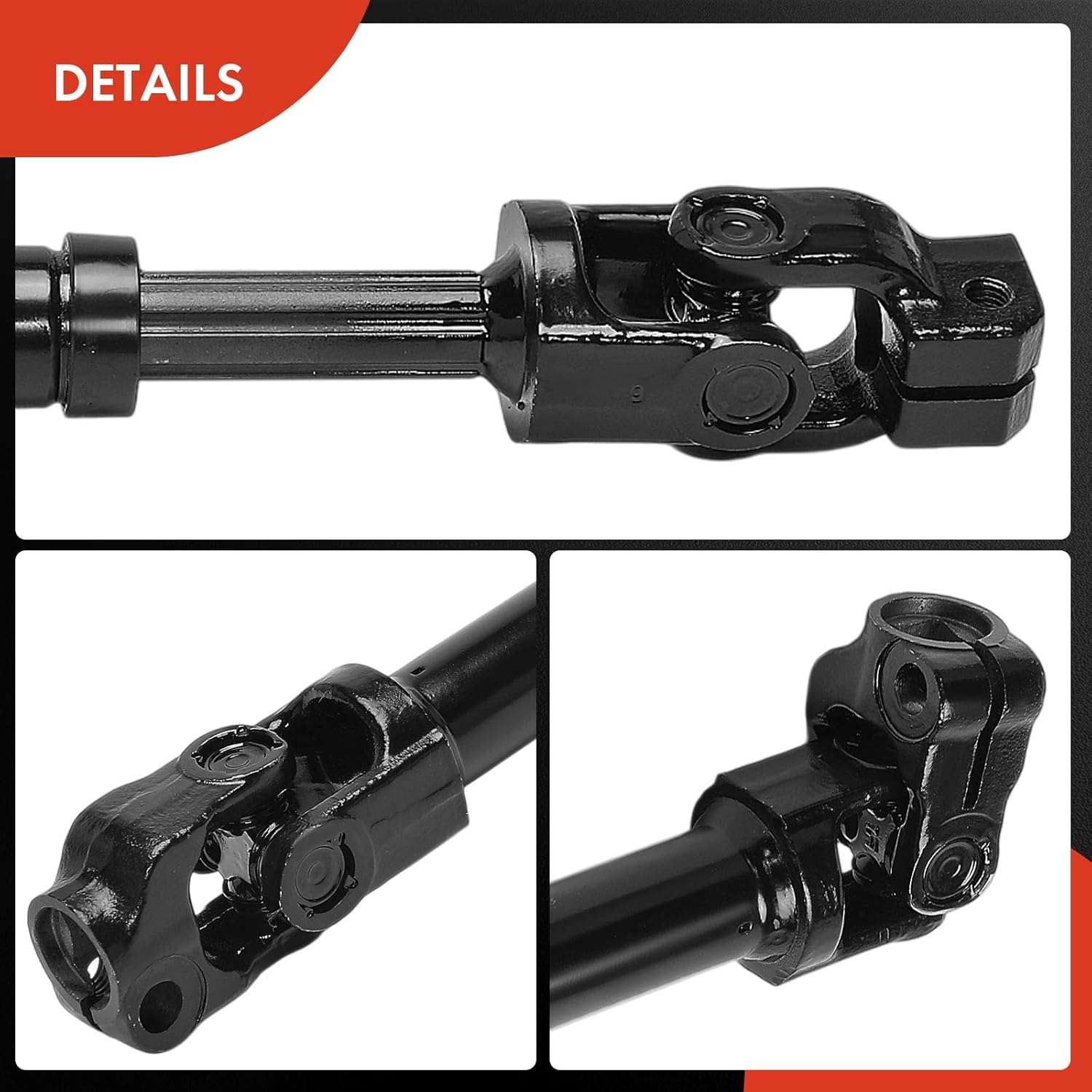 A-Premium Lower Steering Column Shaft with U-Joint Coupler Compatible with 2009-2010 Ford F-150, 2007-2014 Ford Expedition & Lincoln Navigator, Replaces 8L1Z-3B676-A 8L1Z3B676A