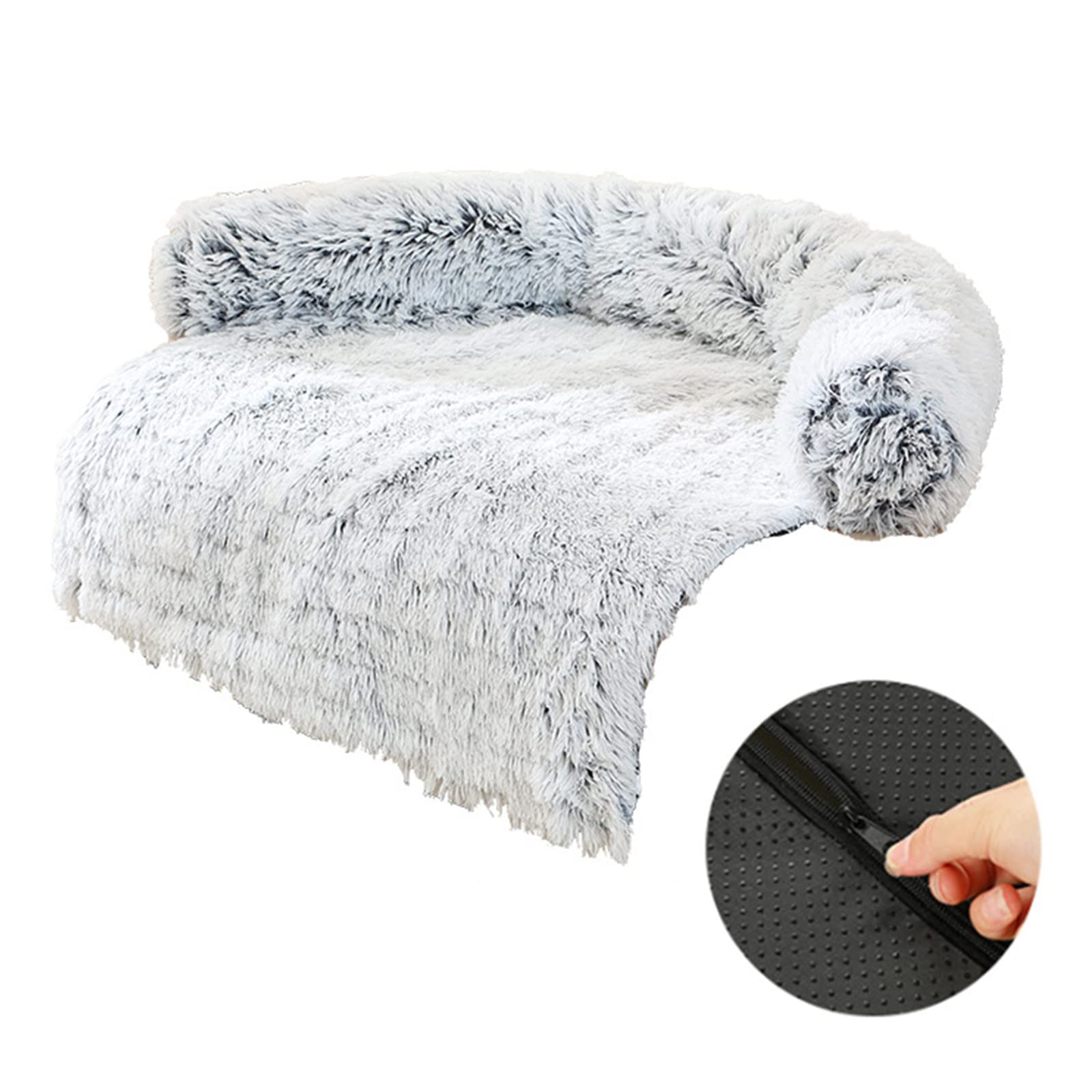 Sofá de Felpa Sofá Cama de Felpa for Camas de Felpa de Invierno Cojín Cama de Felpa Cama for Mascotas for Coche Confort Cálido for Accesorios de Perreras/296(Gradient Coffee Fill)
