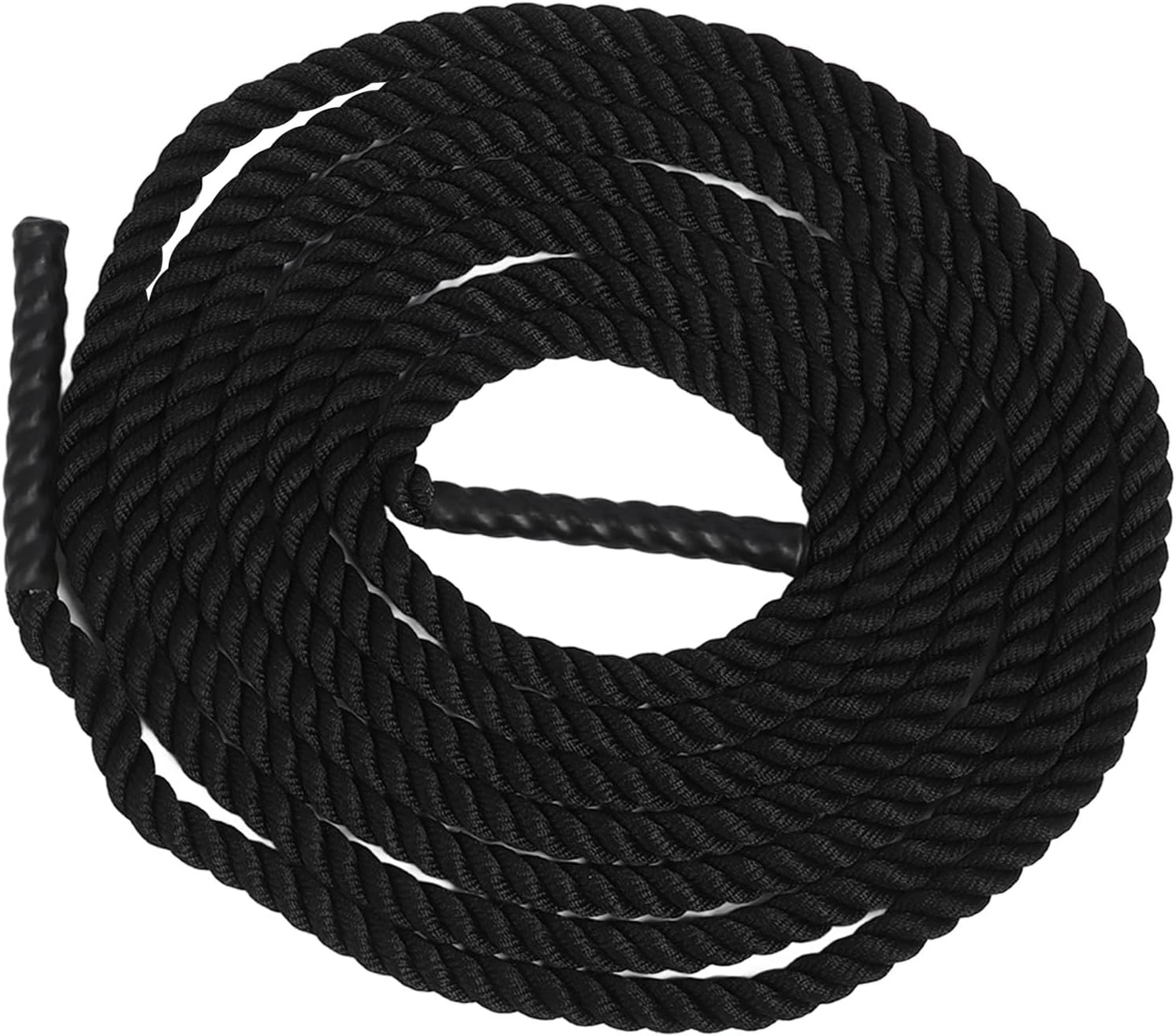 Power Battle Rope Lightweight Black Basics Battle Exercise Training Rope Outdoor Strength (9m/29.5ft)