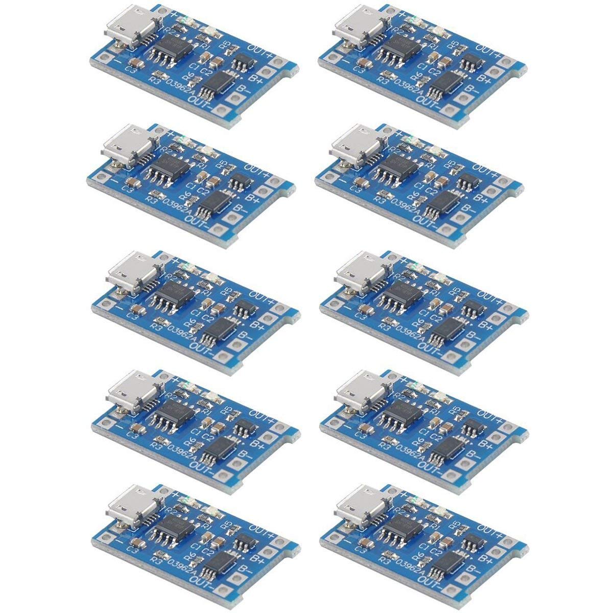 (10 Pcs) TP4056 Miniature USB 5V 1A 18650 Lithium Battery Charging and Protection Module-picture-11