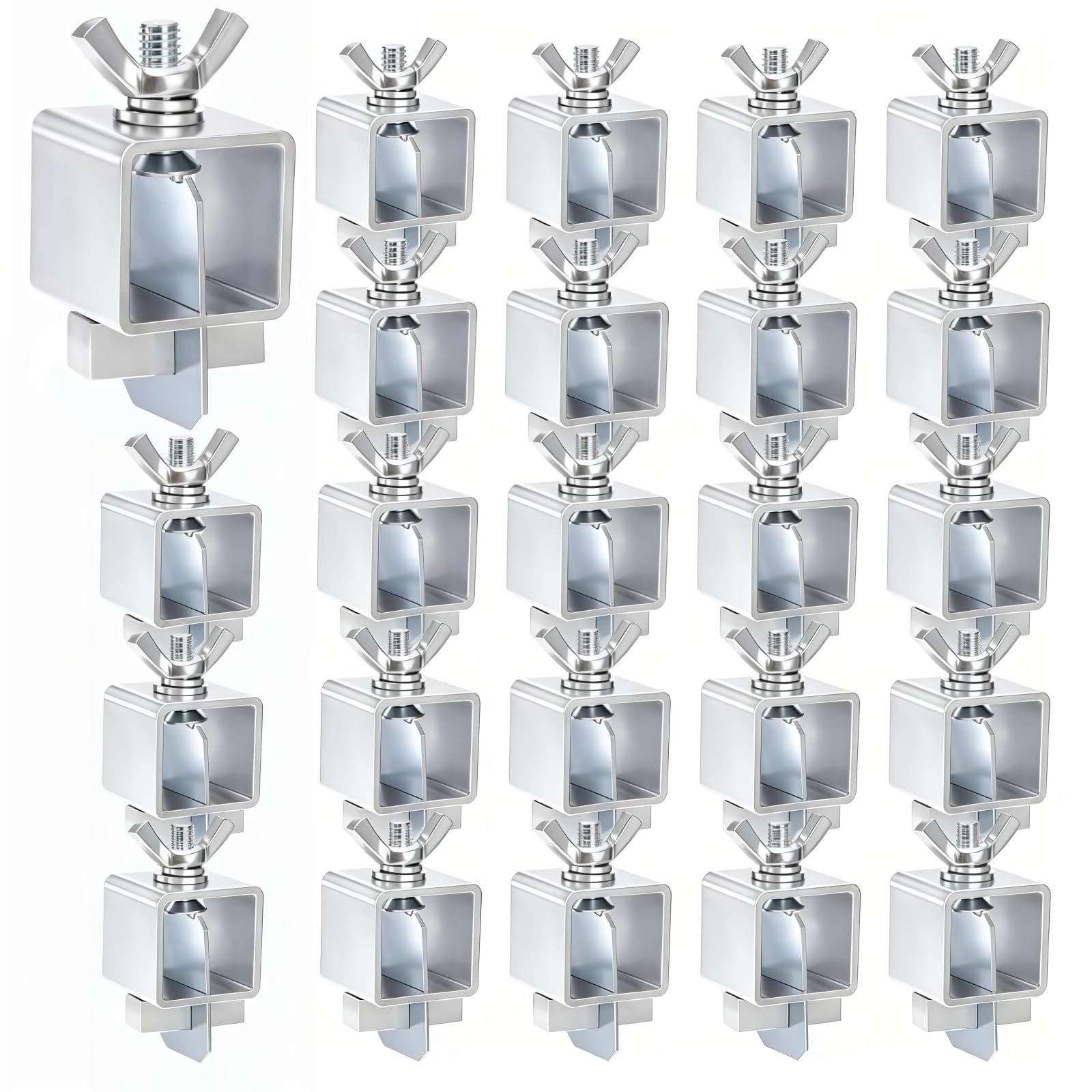 Pumtus 24 Pcs Butt Welding Clamps, Sheet Metal Welding Clips, Auto Body Panel Clamps for Edge to Edge Welding, Small Welding Clamps Tack, Welding Door Alignment Tool for Patch Repairs