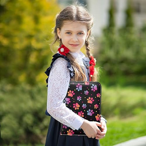 Miniatura 5 de Carpeta colorida para tarjetas coleccionables de 4 bolsillos con 50 fundas extraíbles, carpeta de álbumes de tarjetas de 3 anillos con capacidad