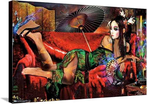 Trends International Jumbie - Geisha Canvas Wall Poster