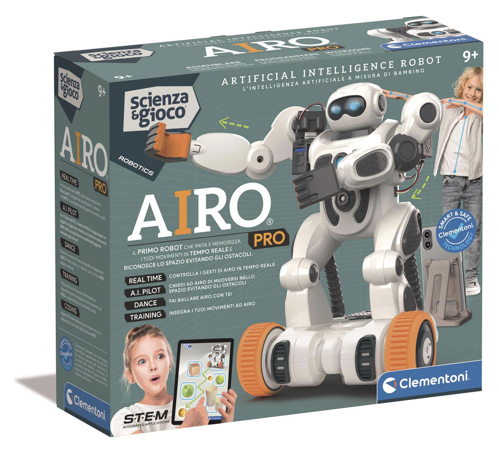 Clementoni Galileo Robotics Action Robot Runner | Kit Robot In Corsa Da Costruire | Gioco Scientifico Per Bambini 8+ Anni