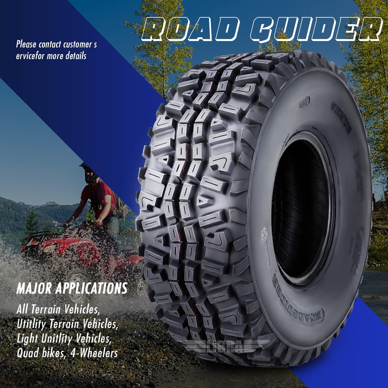 ROADGUIDER Set 4 ATV/UTV tires 23x11-10 23x11x10 6PR 10269