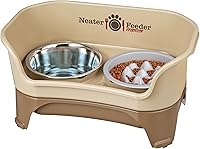 Vista 15 de Neater Feeder Express Cuencos para Perros a Prueba de Desordenes Elevados para Razas de Tamaño Mediano a Grande, Cuenco de Comida para Perros sin