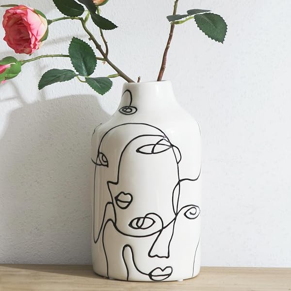 Kimdio Vase en céramique au design irrégulier