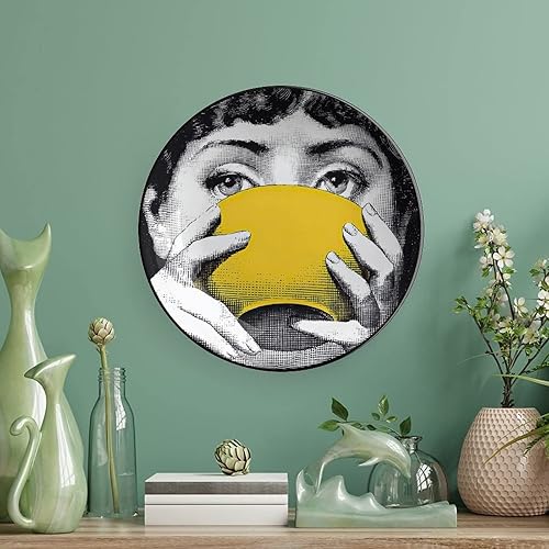 Vista 5 de Aloked Lina Cavalieri - Placa decorativa de pared, misteriosa placa para colgar en la pared, incluye soporte y gancho de resorte especial, A18, 6