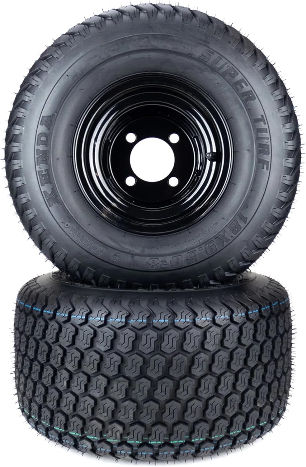 (2) Super Turf Tire Assemblies 18x9.50-8 Fits Toro Timecutter 50" 139-5847