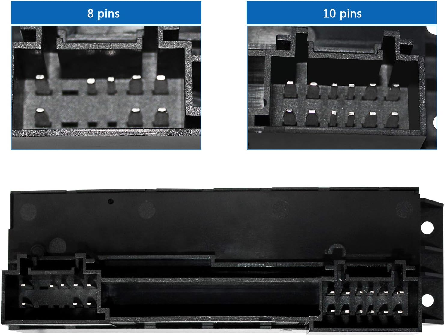 Power Window Switch Compatible for 2000-2002 Chevy Silverado 1500HD 2500HD Avalanche Tahoe Suburban, 2002 Cadillac Escalade and 2001 GMC Sierra Yukon XL Replace# 19259961
