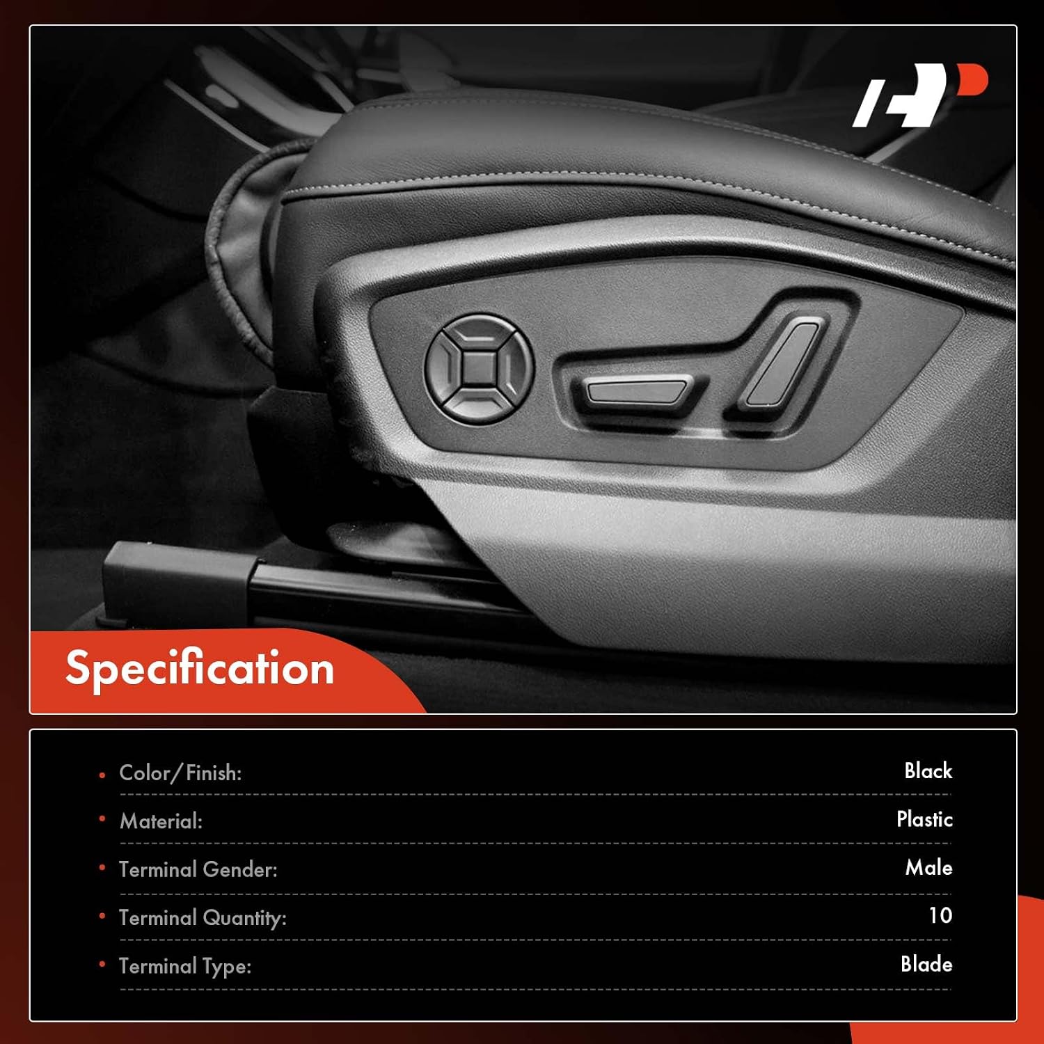 A-Premium Power Seat Adjuster Switch Compatible with Nissan Altima 2013-2018, Murano 2009-2019, Pathfinder 2013-2019, Rogue 2008-2013, TITAN 2017-2019
