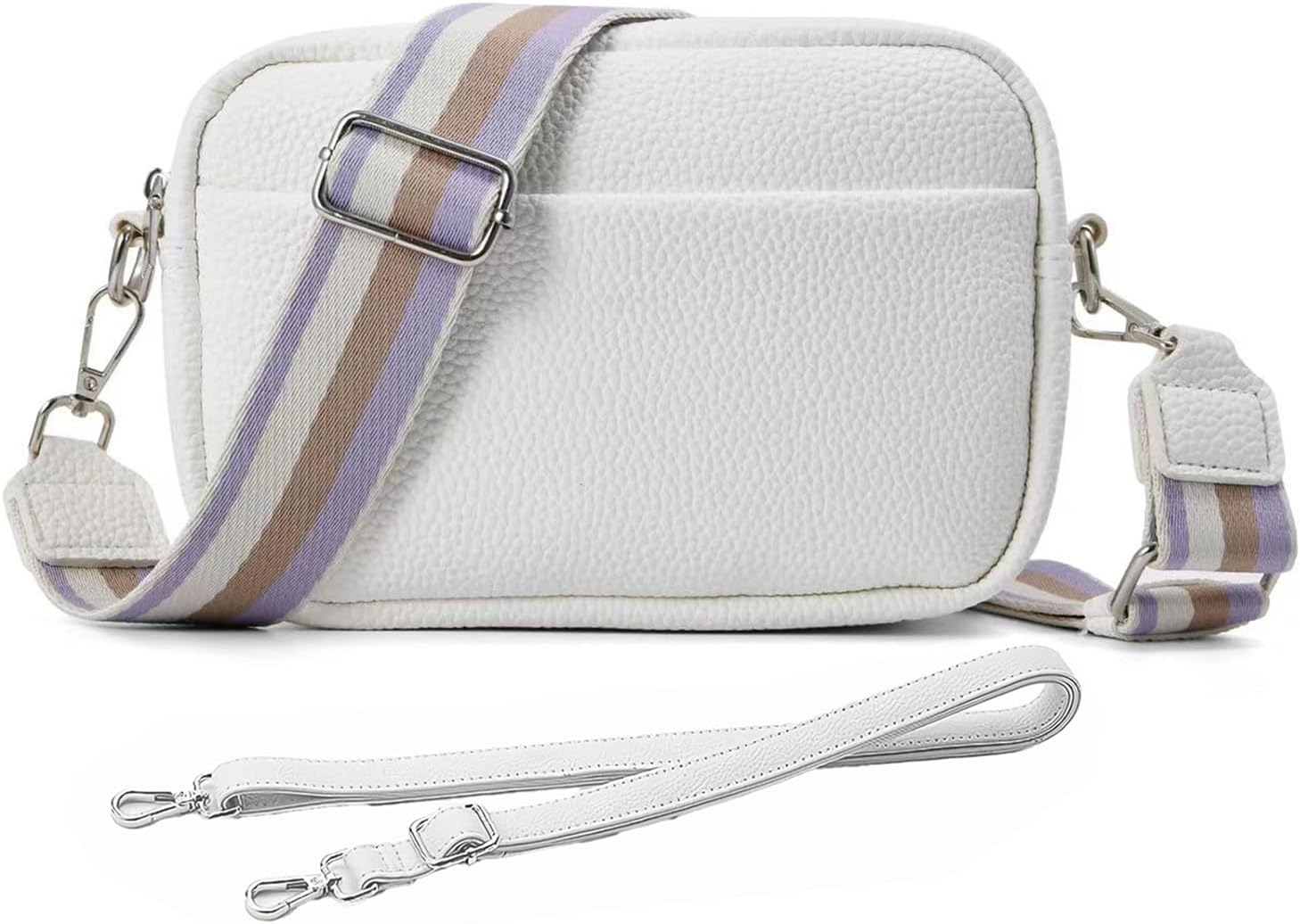SUYCOJAE Crossbody Bags for Women, Leather Shoulder Bags & Handbags Women with 2 Adjustable Strap for Travel, Shopping, Work Daily Use