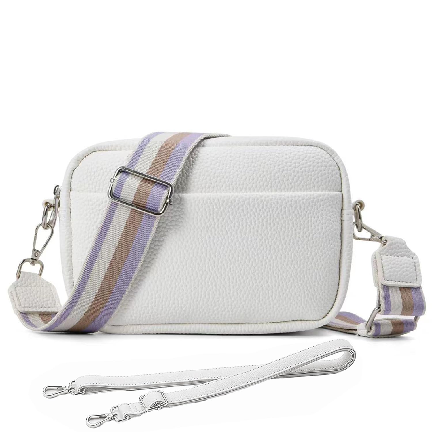 SUYCOJAE Crossbody Bags for Women, Leather Shoulder Bags & Handbags Women with 2 Adjustable Strap for Travel, Shopping, Work Daily Use