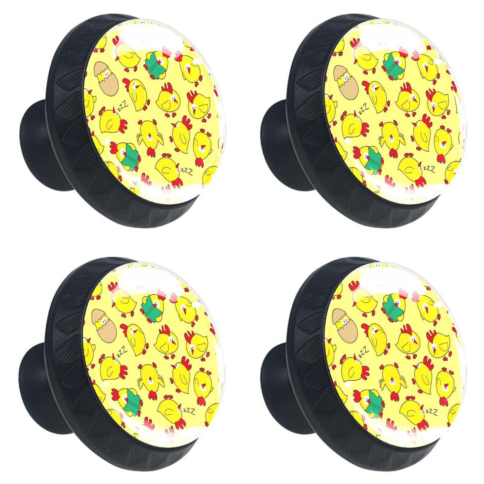 Boutons de tiroir poule en verre multicolores pour relooker votre cuisine rustique