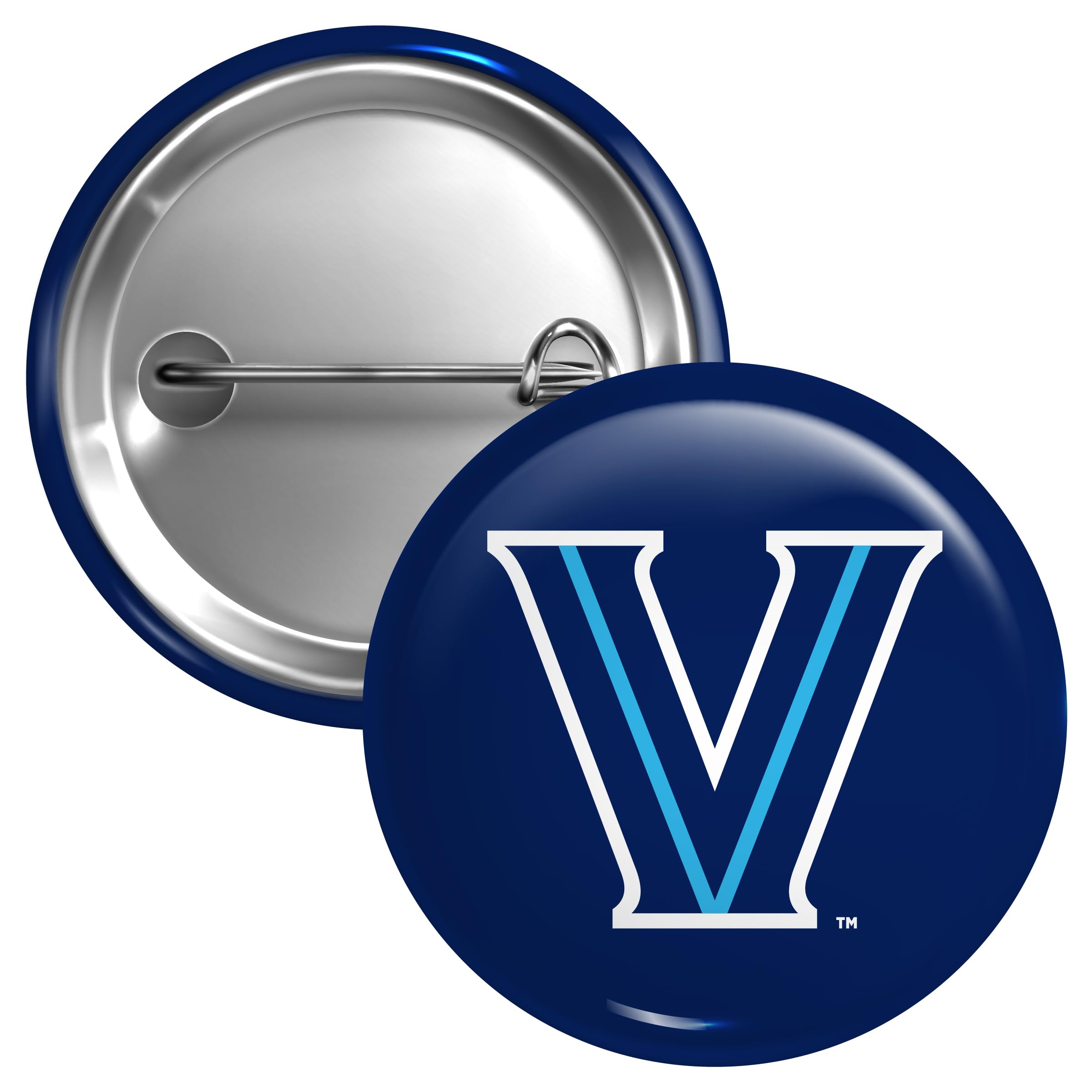 Villanova Wildcats Large 3-Inch Button Pin Officially Licensed Collegiate Product