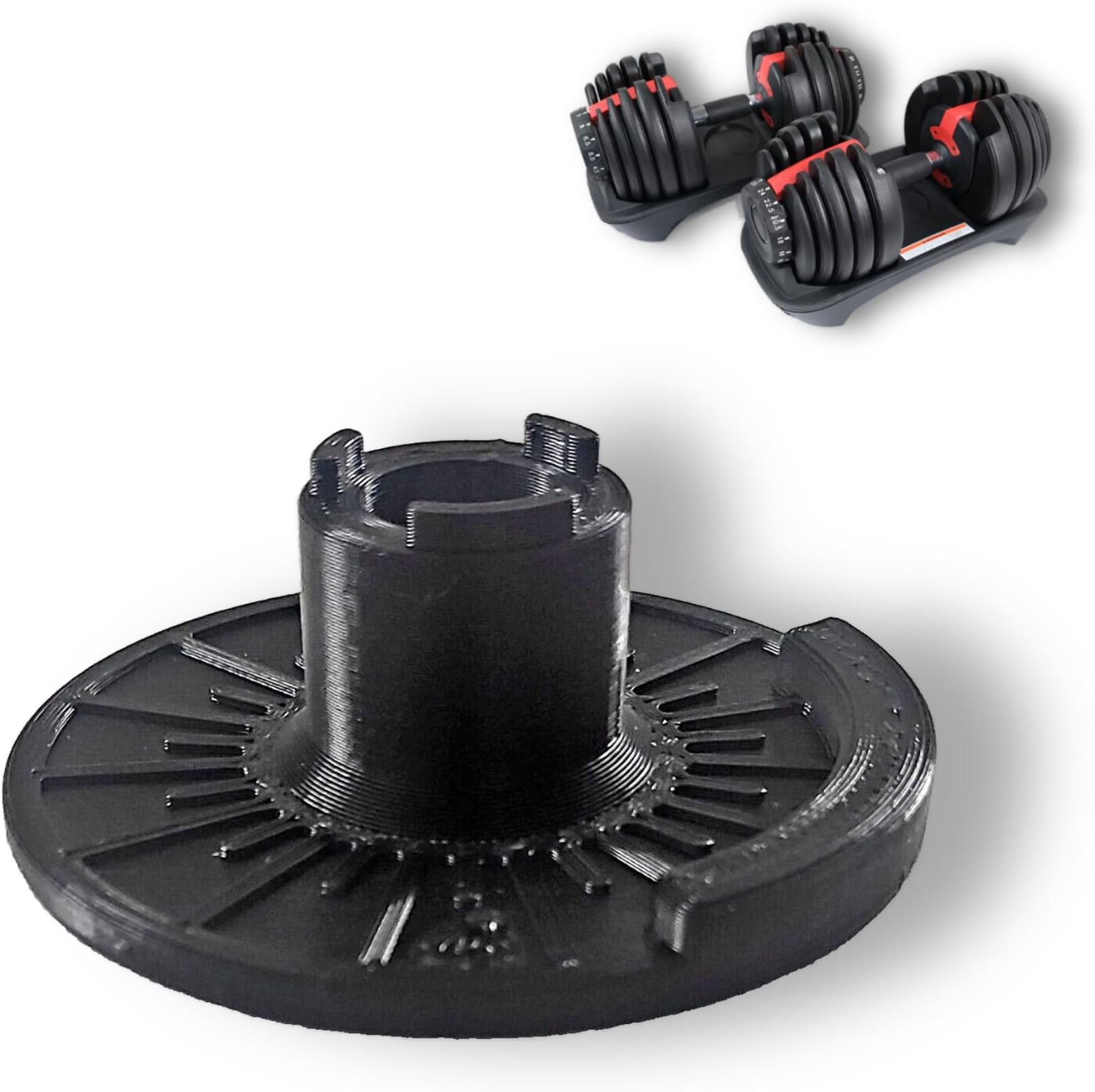 XYZ-SIGN LLC Replacement Disc #4 for Nautilus/Bowflex 552 SelectTech Adjustable Dumbbells Series 2 - Black, PETG Plastic, 1pc