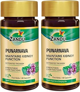 Zandu Punarnava Capsules, With Goodness of Natural Punarnava Extract known for Good Gut Health & for Healthy Appetite, Hel...