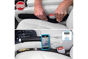The Original Patented Car Seat Gap Filler with Bonus Slide Free Pad and Light