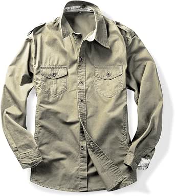 Button-Down Military Casual Cargo Tactical Work Shirt – Long Sleeve