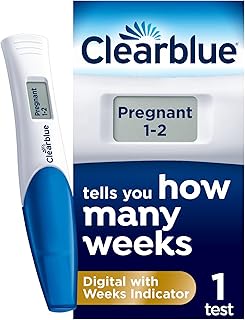 Clearblue Pregnancy Test - Digital with Weeks Indicator, The Only Test That Tells You How Many Weeks, 1 Digital Test, Packaging May Vary