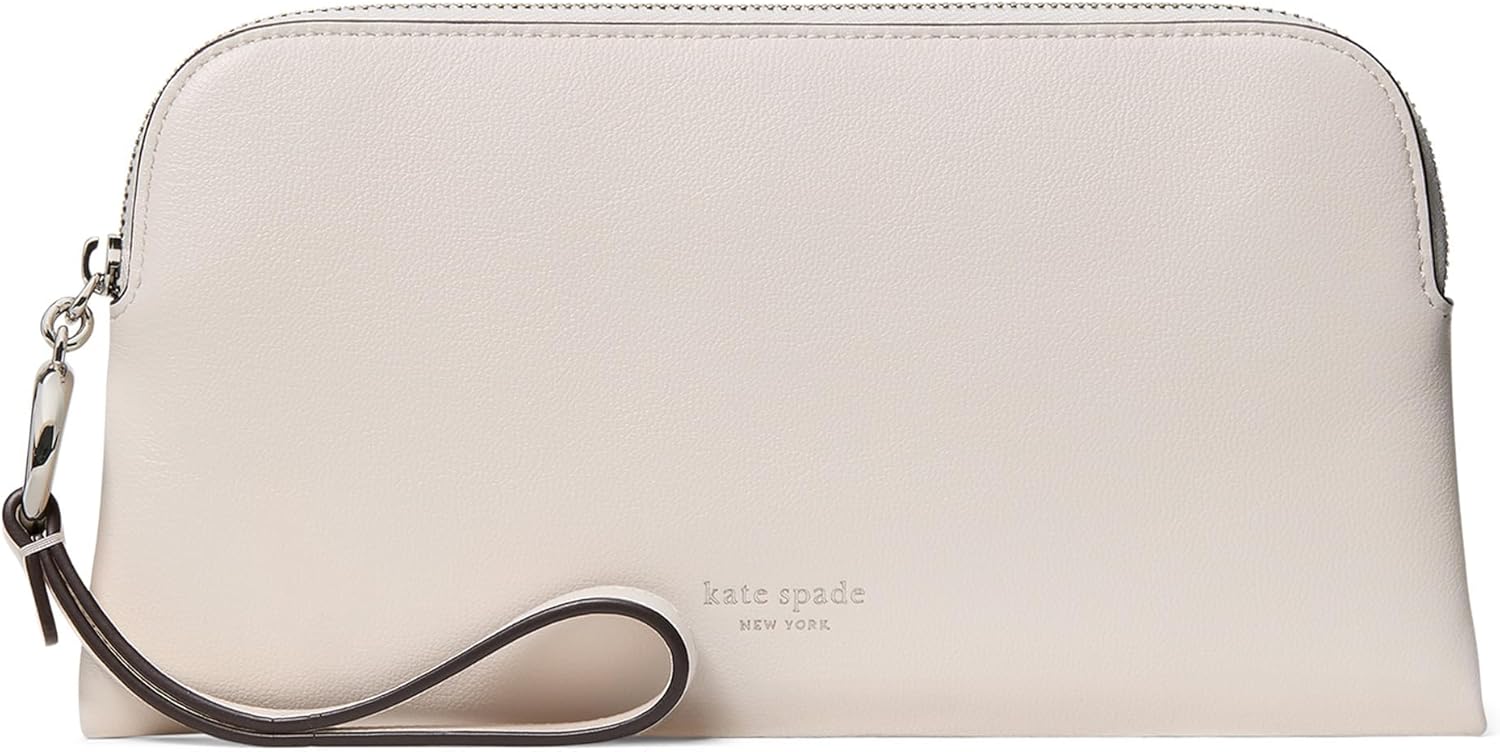 kate spade new york womens Halo Fine Grain Leather Medium Wristlet