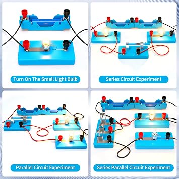 23Pcs Circuit Kit, STEM Electric Circuit Kit, Classroom Circuits Building Kits, Basic Circuits Science Light Bulb Experiments