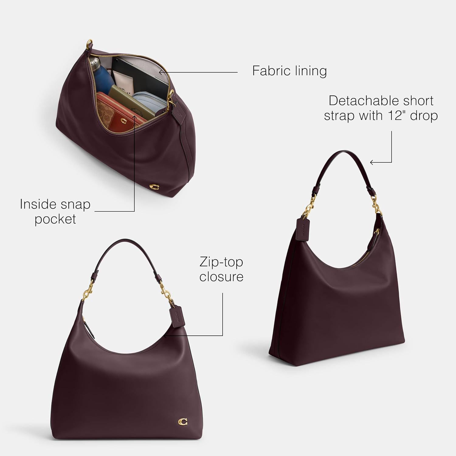 COACH womens Juliet Shoulder Bag 38 - Image 3