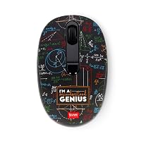Legami - Mouse Wireless con Ricevitore USB Ultra Compatto, Tema Genius