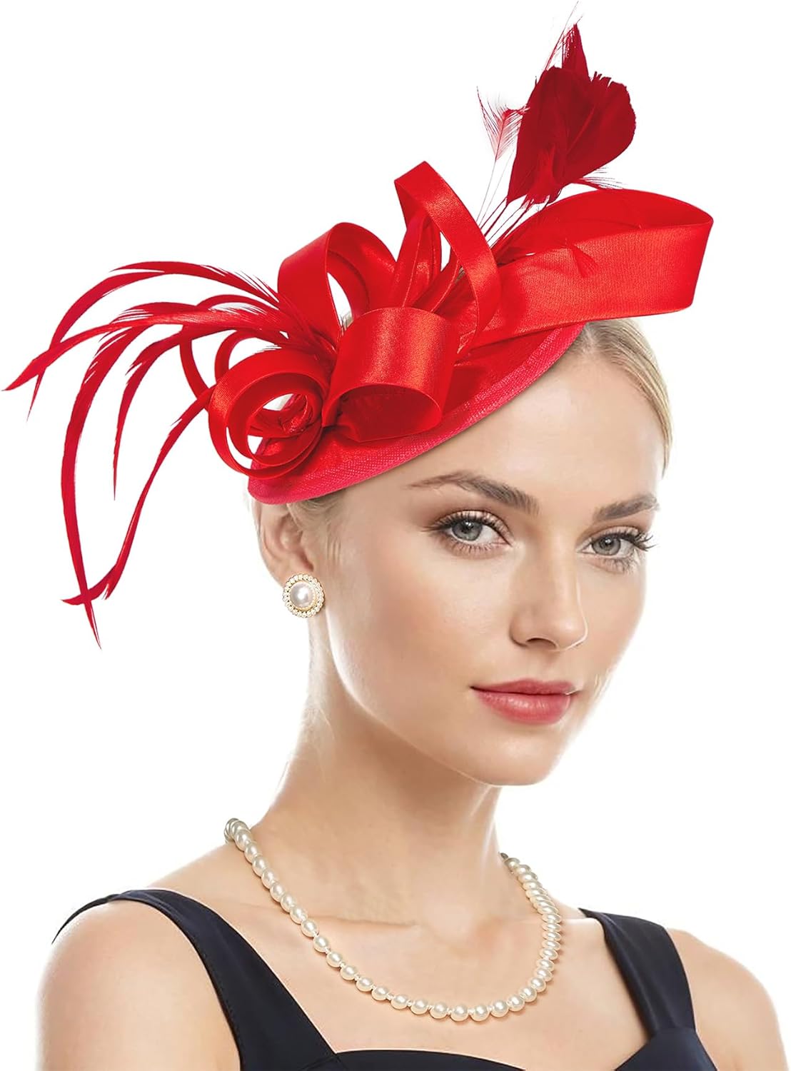 Zando Fascinators Hats for Women Tea Party Hat Ribbons Feathers Ken-Tucky Derby Hats for Women 2025