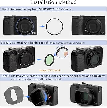 Amazon.com : Haoge Metal Square Lens Hoods for RICOH GRIIIX GR3x Amazon.com : Haoge Metal Square Lens Hoods for RICOH GRIIIX GR3x