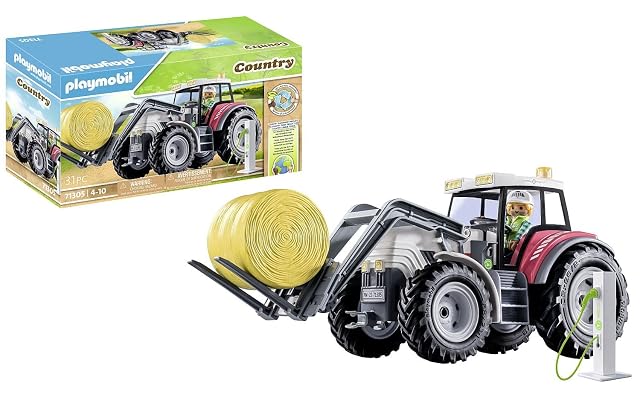 PLAYMOBIL Country 71305 Tractor Grande con Accesorios