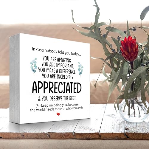 Miniatura 4 de Letrero de madera con texto en inglés "In Case Nobody Told You Today You are Amazing Wood", decoración de escritorio inspiradora para decoración de