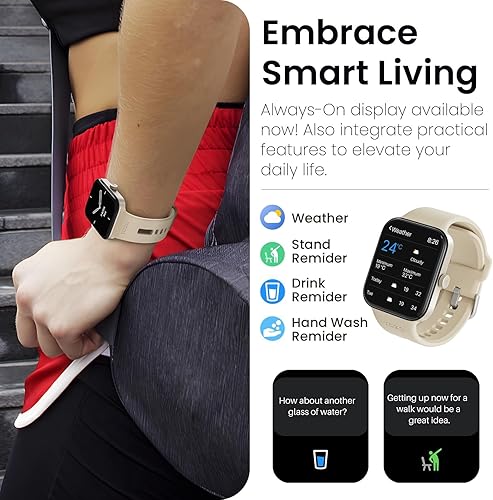 Miniatura 7 de TOZO AMOLED S4 AcuFit One - Reloj inteligente de 1.78 pulgadas, pantalla ultra clara para hombres y mujeres, monitor de actividad física de