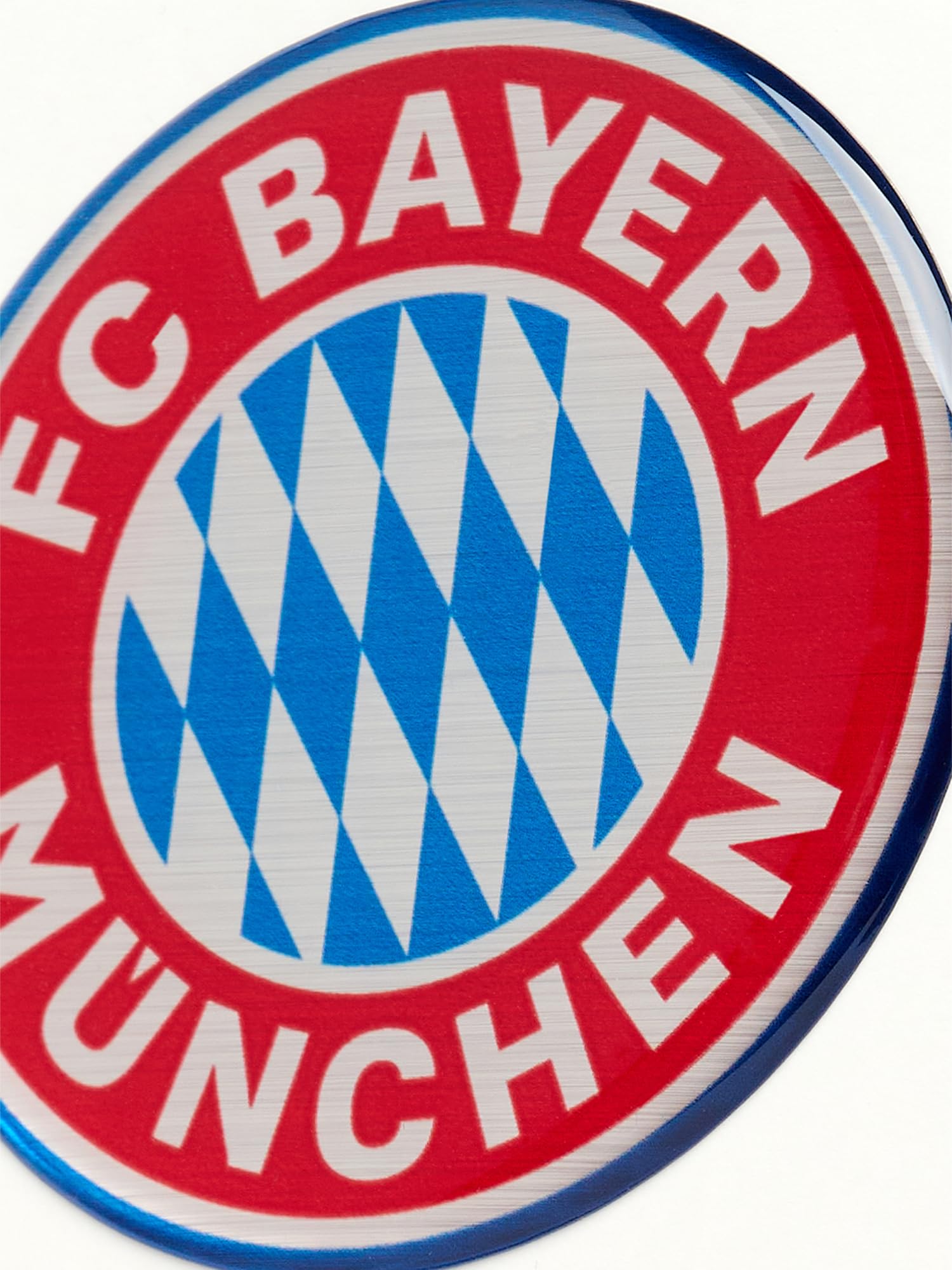 FC Bayern Munich I Lot de 2 logos autocollants 3D I Rouge