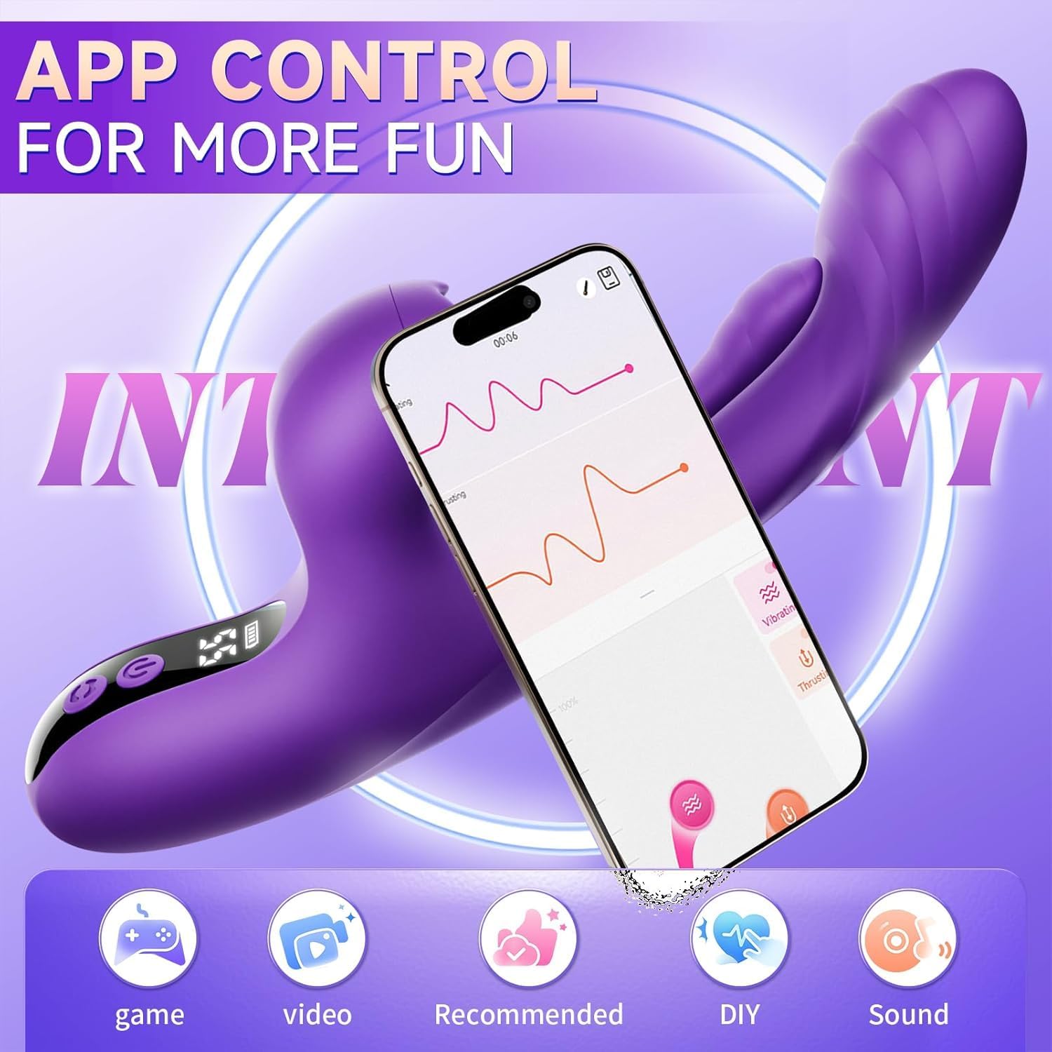 Adult Tool for Women Today Rabbit Ears 5 Powerful Modes with Realistic Waterproof Quiet Gifts Portable Relaxion Games for Men and Female Womens Toys GHK455