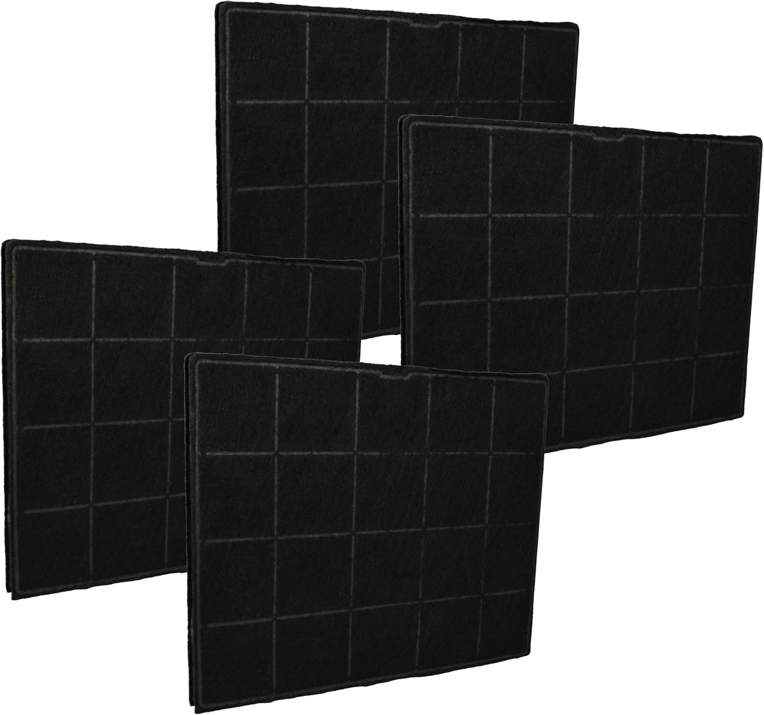 vhbw 4 x filtr z węglem aktywnym kompatybilny z Electrolux LFG719W, LFT419K, LFI769X, LFL229X, LFT316X, LFT416X, LFG719X, LFI519X okapy kuchenne