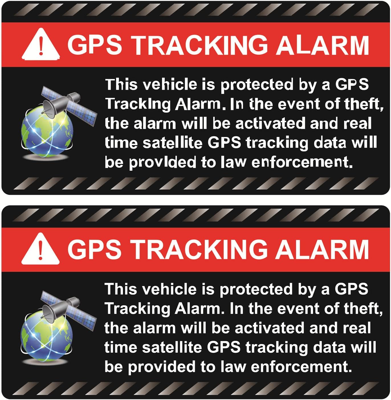 4pcs 2x4inch GPS Anti Theft Sticker for Windscreens Alarm,Vehicle